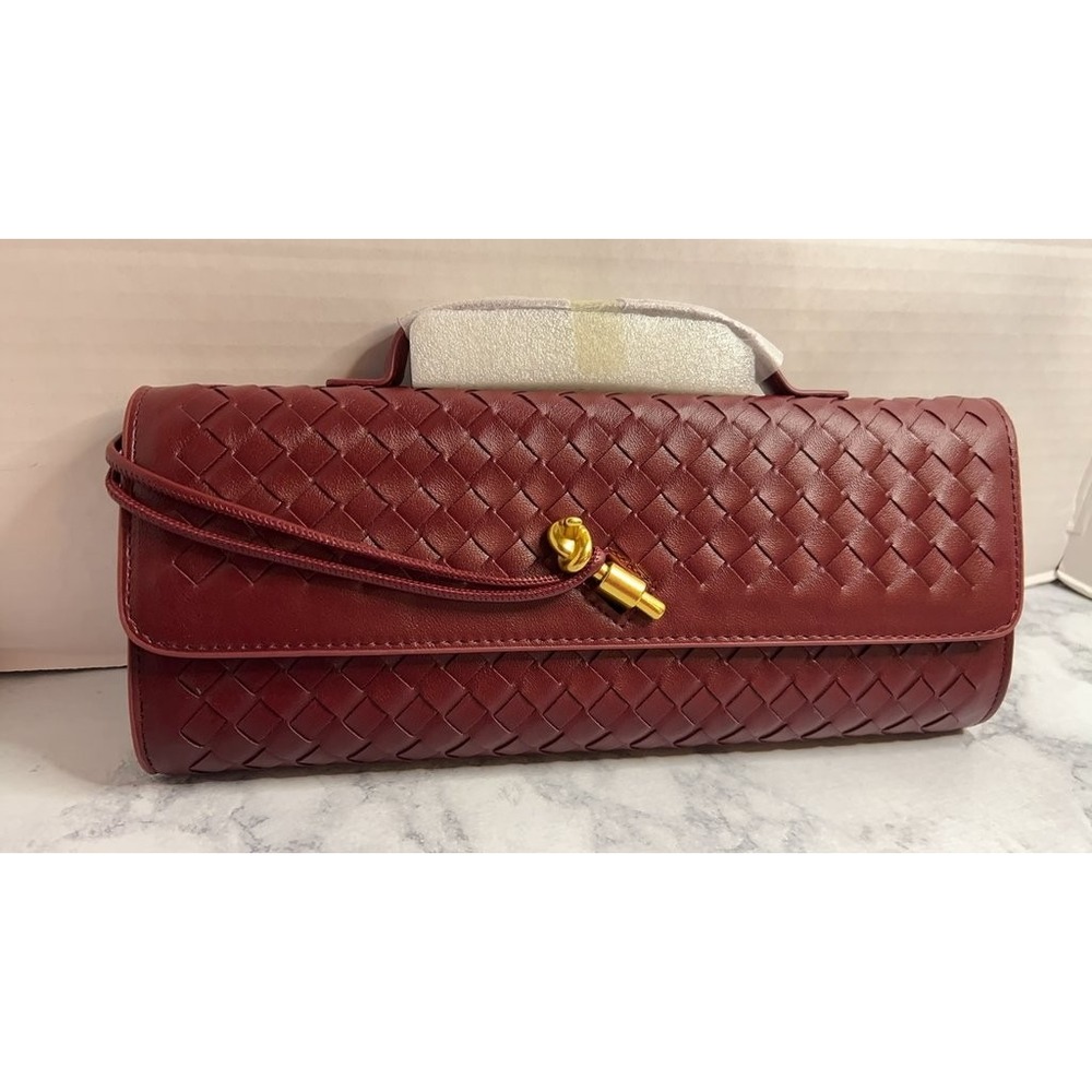 Clutch Bag with Gold Clasp - Picture 1 of 8